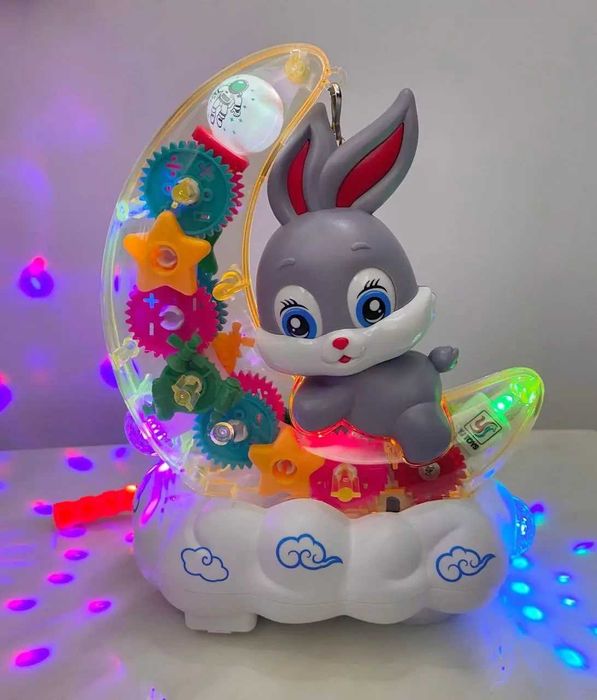 Дитячий музичний нічник «Зайка на Місяці» Moon Rabbit