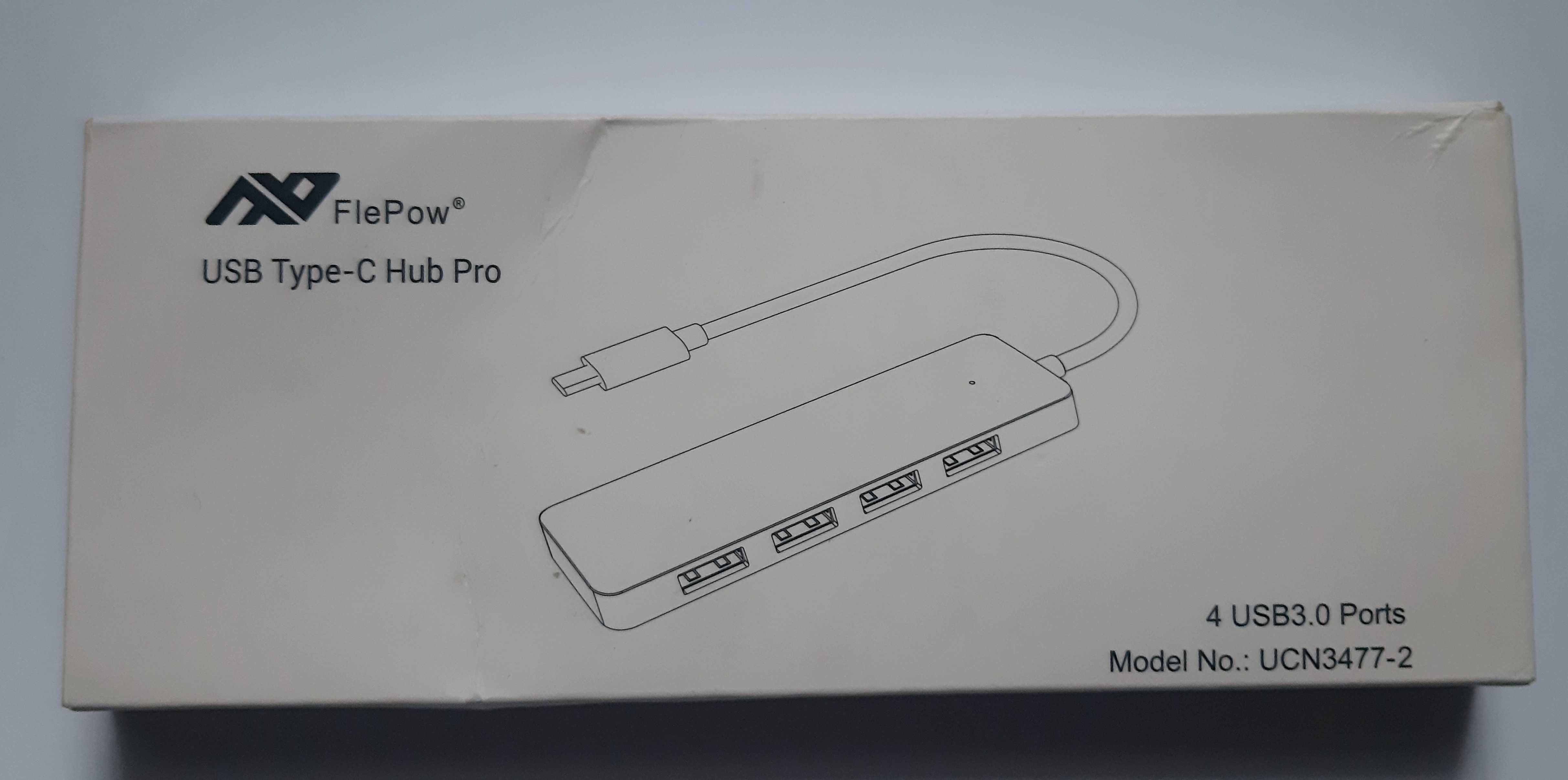 HUB 4X USB 3.0 (pasywny) FlePow UCN3477-2