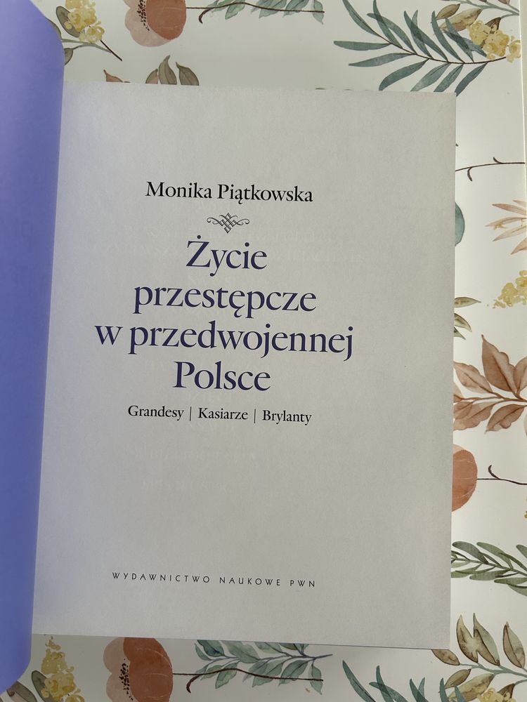 Życie przestępcze w przedwojennej Polsce M Piątkowska