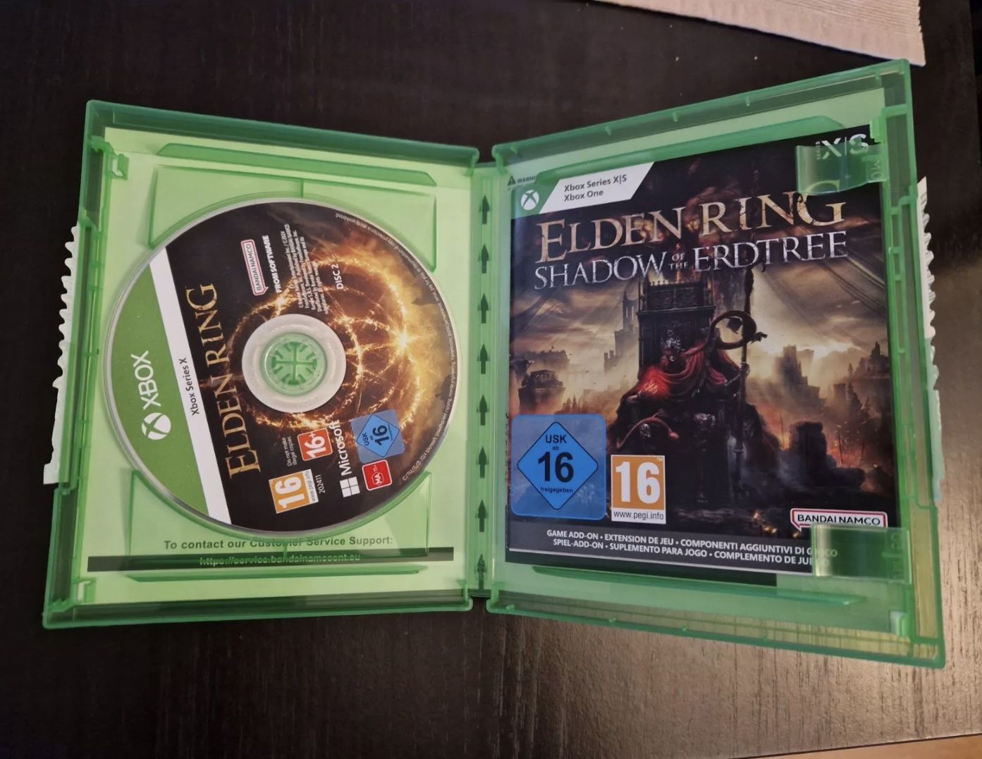 Диск з грою Elden Ring shadow of the Erdtree edition Xbox series x