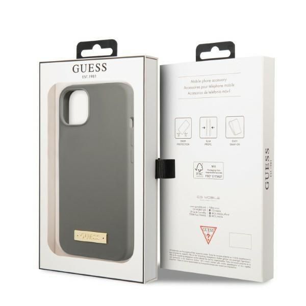 Etui Guess Guhmp13Ssplg do iPhone 13 Mini 5,4" Szary Silicone Magsafe