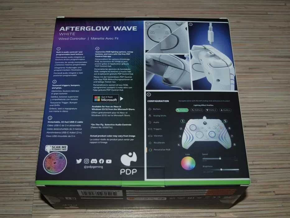 Pad PDP Afterglow Wave White do PC Xbox Przewodowy nowy!!!