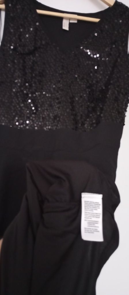 NOWA suknia balowa szyfon, cekiny r. 38 BODYFLIRT boutique