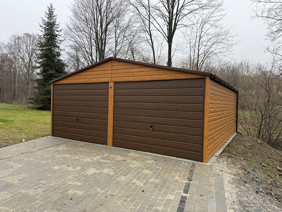 Garaż blaszany blaszak 6x6 6x5,8 profil zamkniety ocynkowany