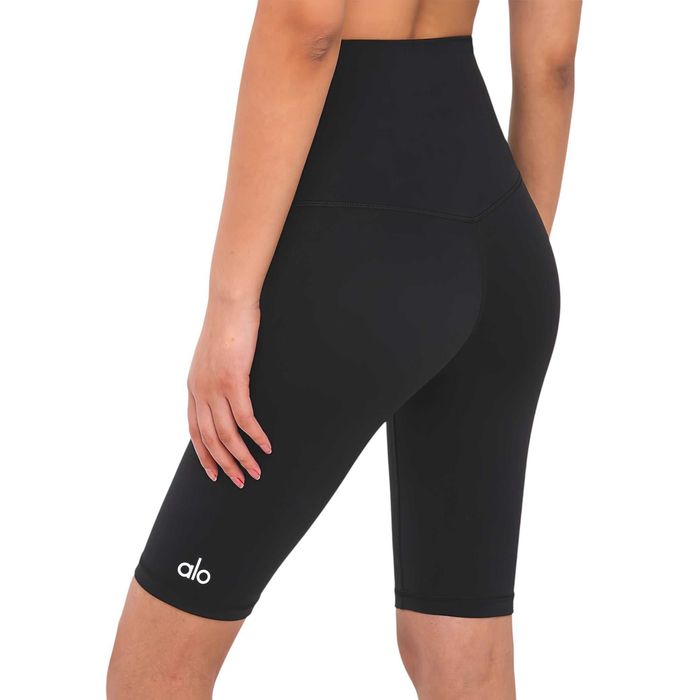 Шорти спортивні Alo Yoga Cycling Shorts Back Leg Logo Black