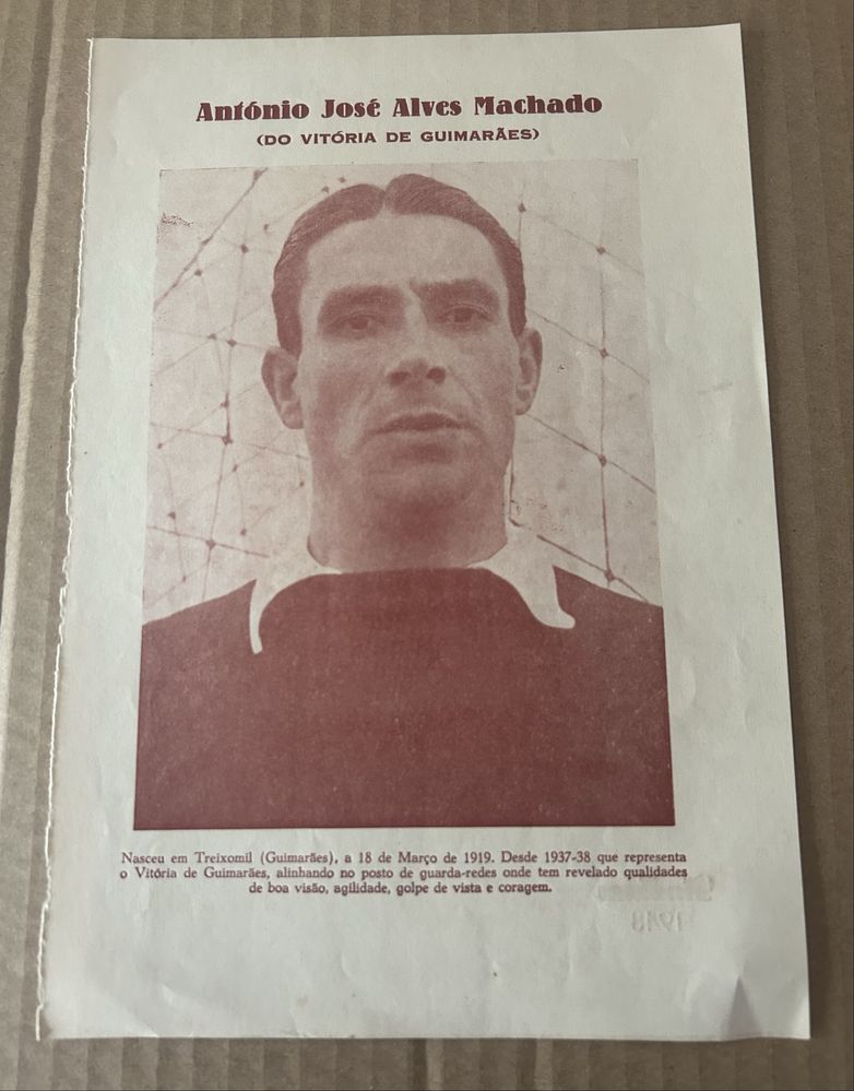 António J A Machado 1948 Vitória Guimarães separata Stadium
