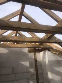 Konstrukcja więźba dachowa deski łaty drewno tartaczne