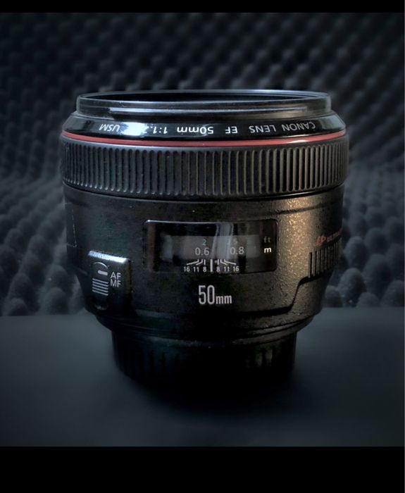 ОБ’ЕКТИВ Canon lens EF 50mm f 1:2 USM.