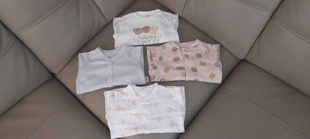 rozm. 62 Cool Club markowe 4x pajacyki chłopięce wyprawka chłopiec 62