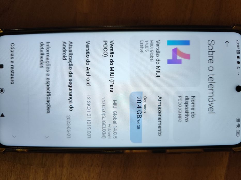 Telemóvel Poco x3 NFC 64GB