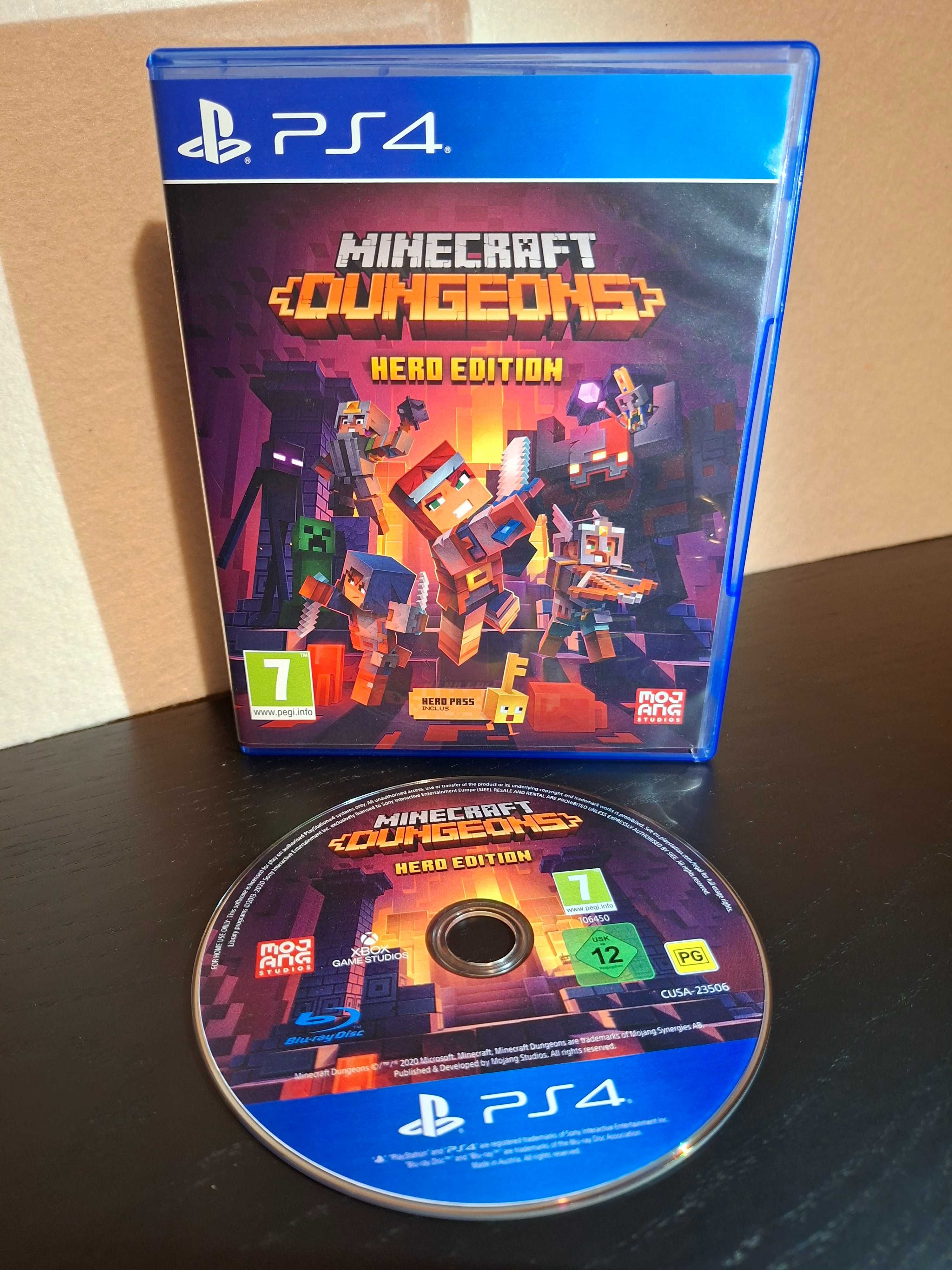 Minecraft Dungeons: Hero Edition Playstation 4 c/ caixa Ótimo estado