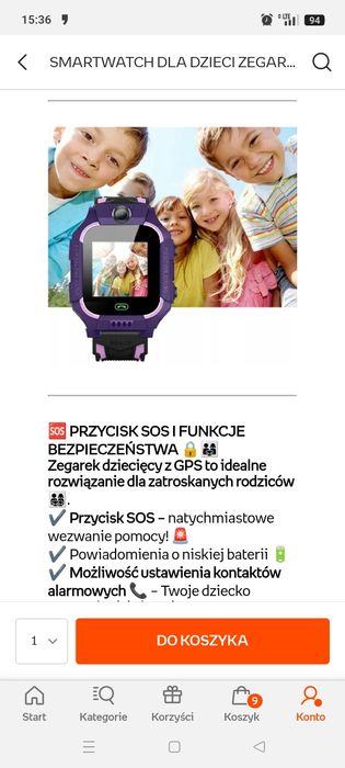 Smartchwach dla dziewczynki