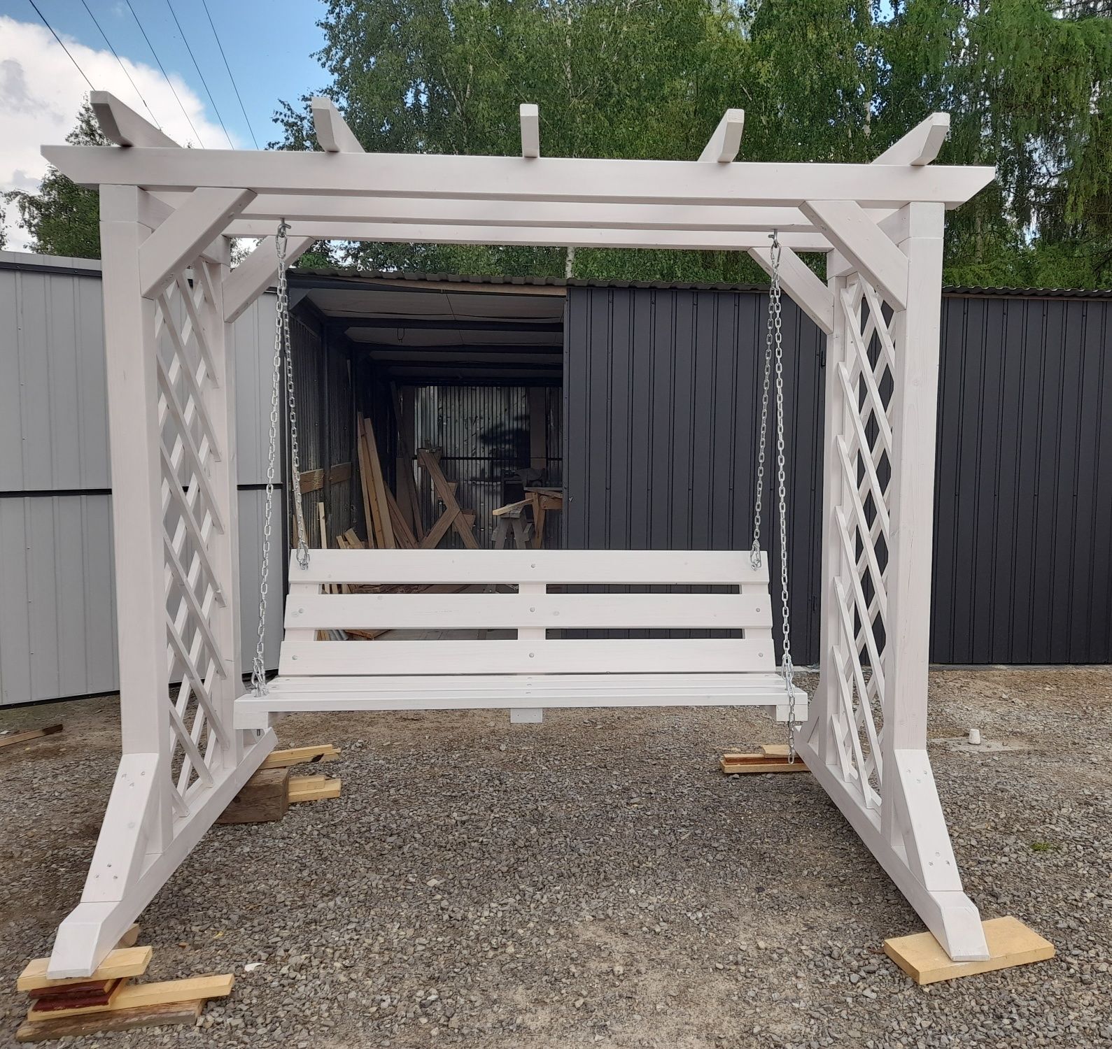 Huśtawka z pergola