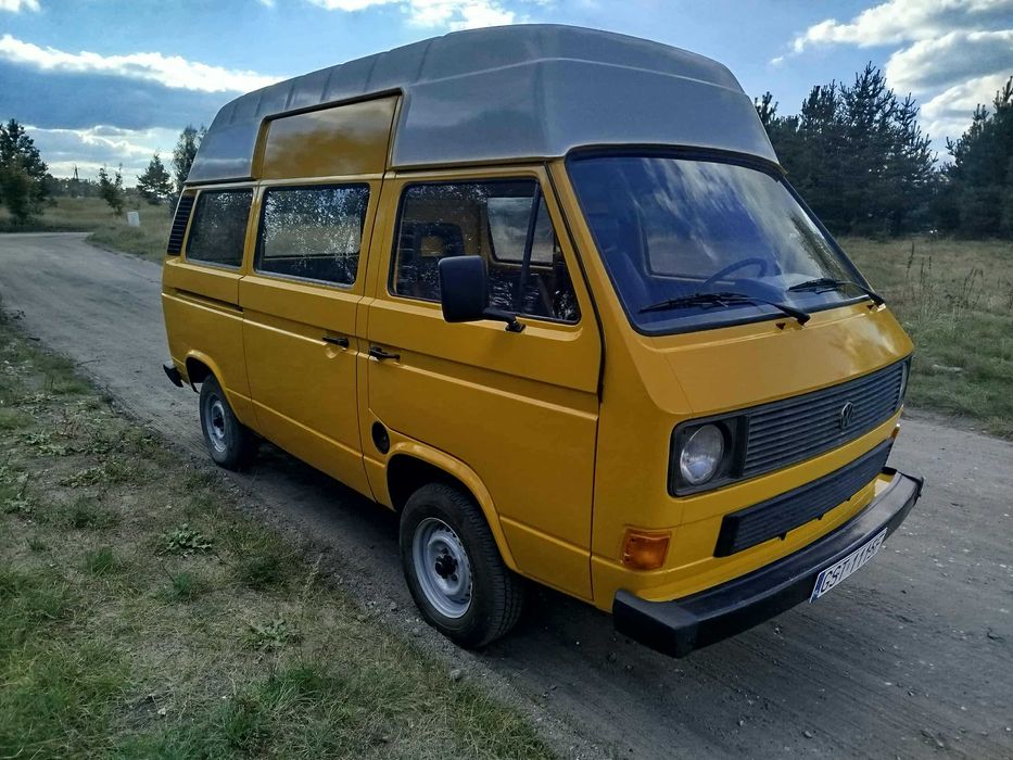 volkswagen t3 wysoki max po odnowie 1988 , 1,7 d kamper pod zabudowę