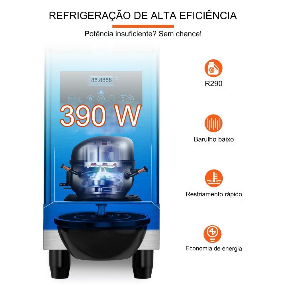 Máquina de Slushy Comercial 12L, 25 Copos