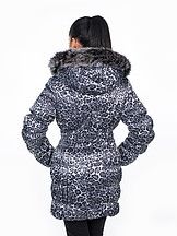 Дизайнерская Куртка демисезонная на синтопонесерая с поясом