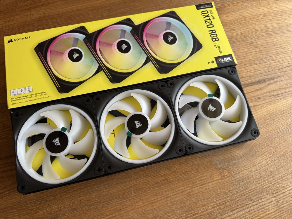 Wentylatory Corsair QX120 rgb nowe