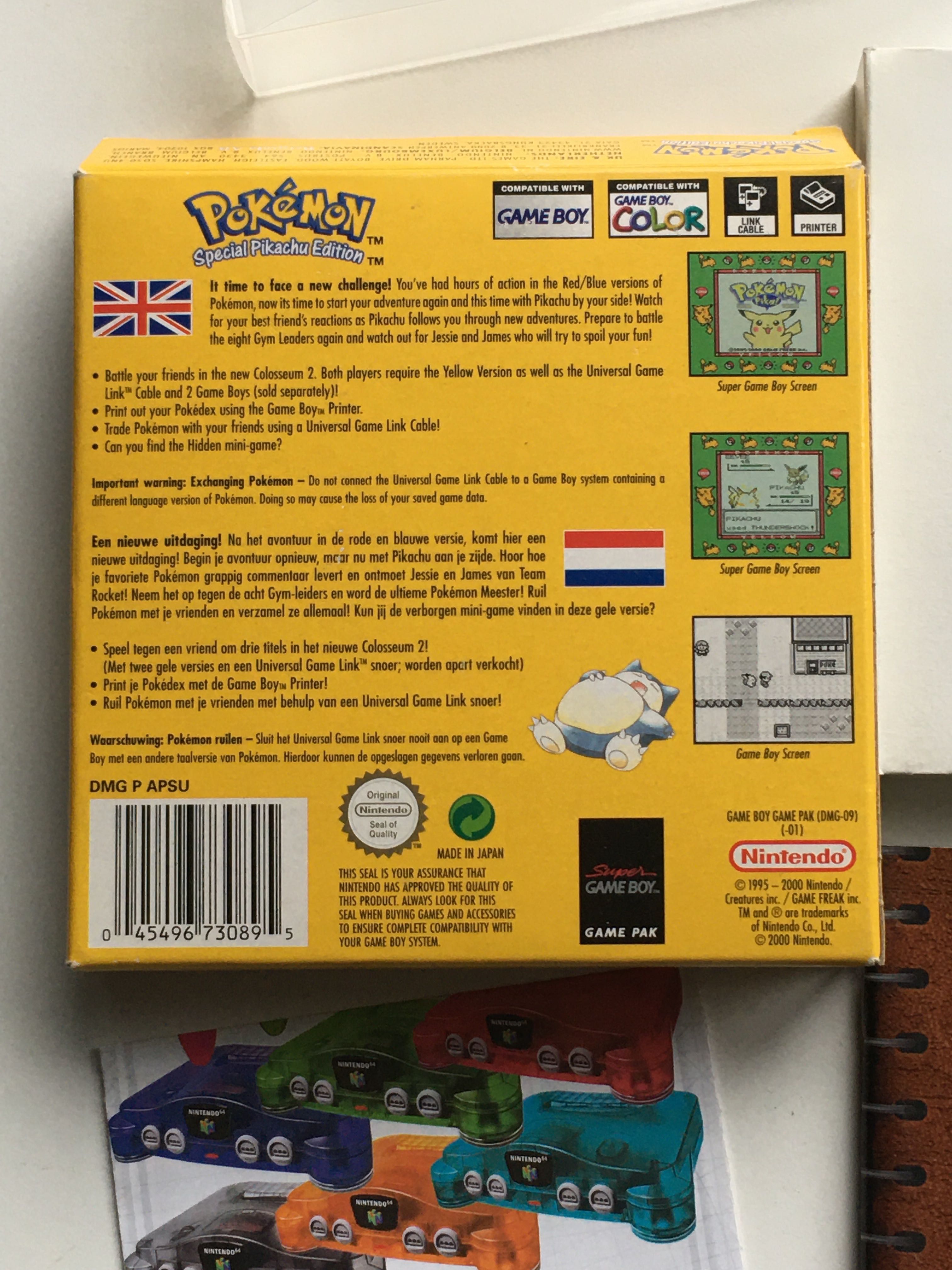 Pokemon żółty Game Boy - orginal Suoer stan Gameboy