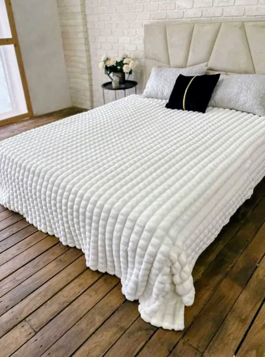 Плед  білий мікрофібра