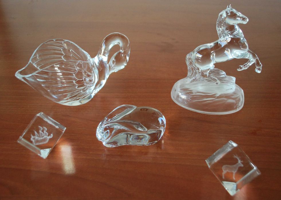 Peças Decorativas Vidro Maciço (Cristal D´Arques)