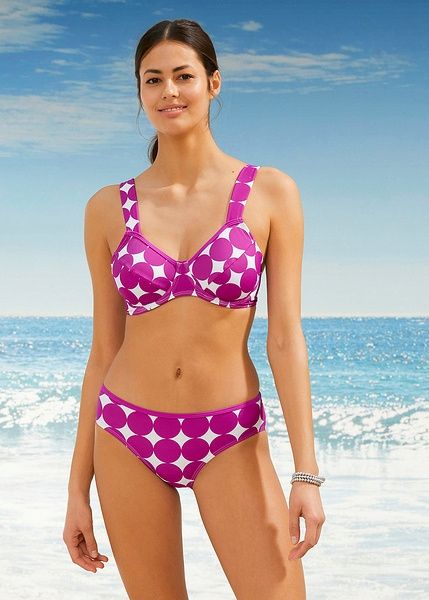 B.P.C bikini fioletowe w duże grochy r.44(85D)
