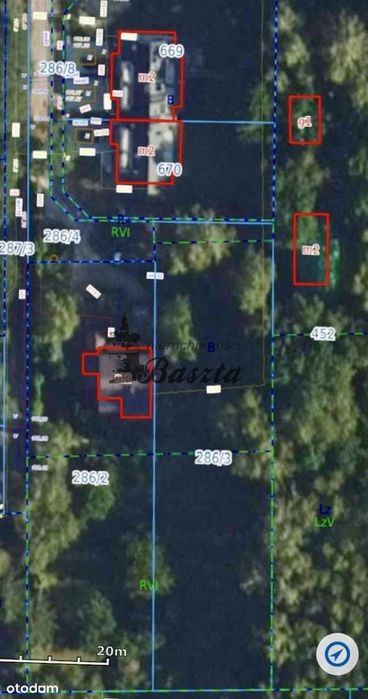 Owczarnia,  zabudowa jednorodzinna i bliźniacza.