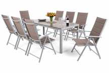 Meble ogrodowe aluminiowe Ibiza Grande 185 cm Zestaw ogrodowy