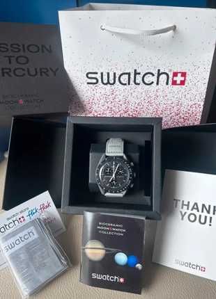 Omega x Swatch Mercury SO33A100 - Kup Teraz z Darmową Dostawą!