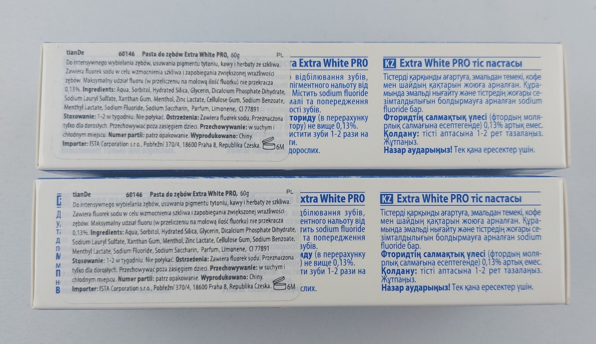 Pasta do zębów Extra White PRO (60g) tianDe