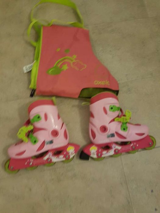 Patins linha + saco transporte