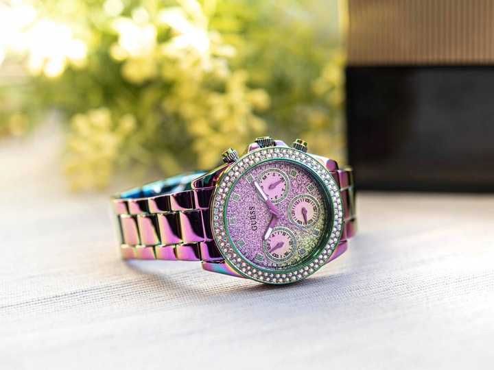 Zegarek Guess cyrkonie opalizujący GW0483L5 / Nowy Lombard / Cz-wa