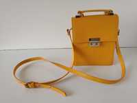 Желтая маленькая сумка сумочка кросс-боди ZARA оригинал