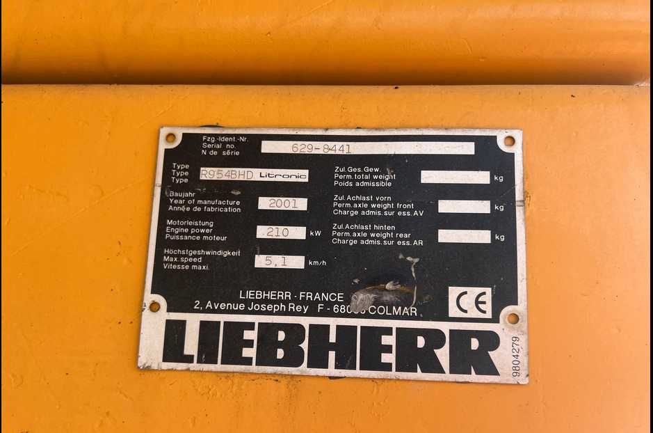 Liebherr R954B HD Koparka wyburzeniowa Long 26m