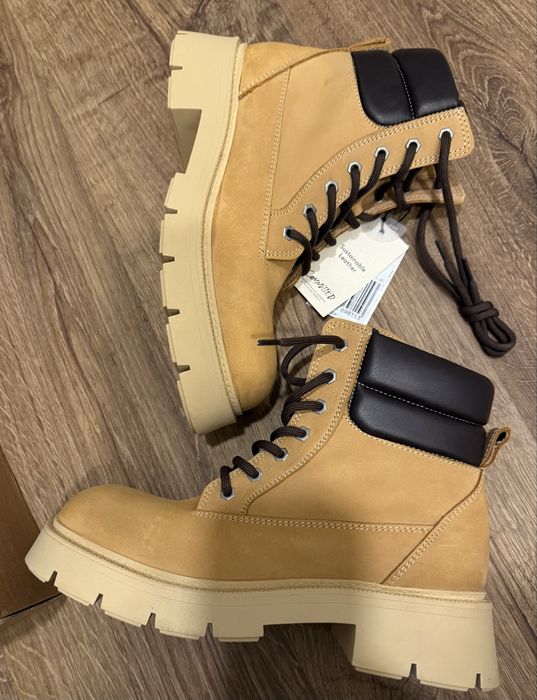 Шкіряні черевики Mango жіночі 40 розмір