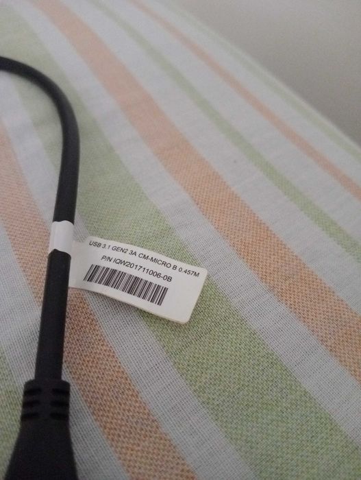 Cabo USB 3.1 GEN 2 3A CM-MICRO B 0,457mts