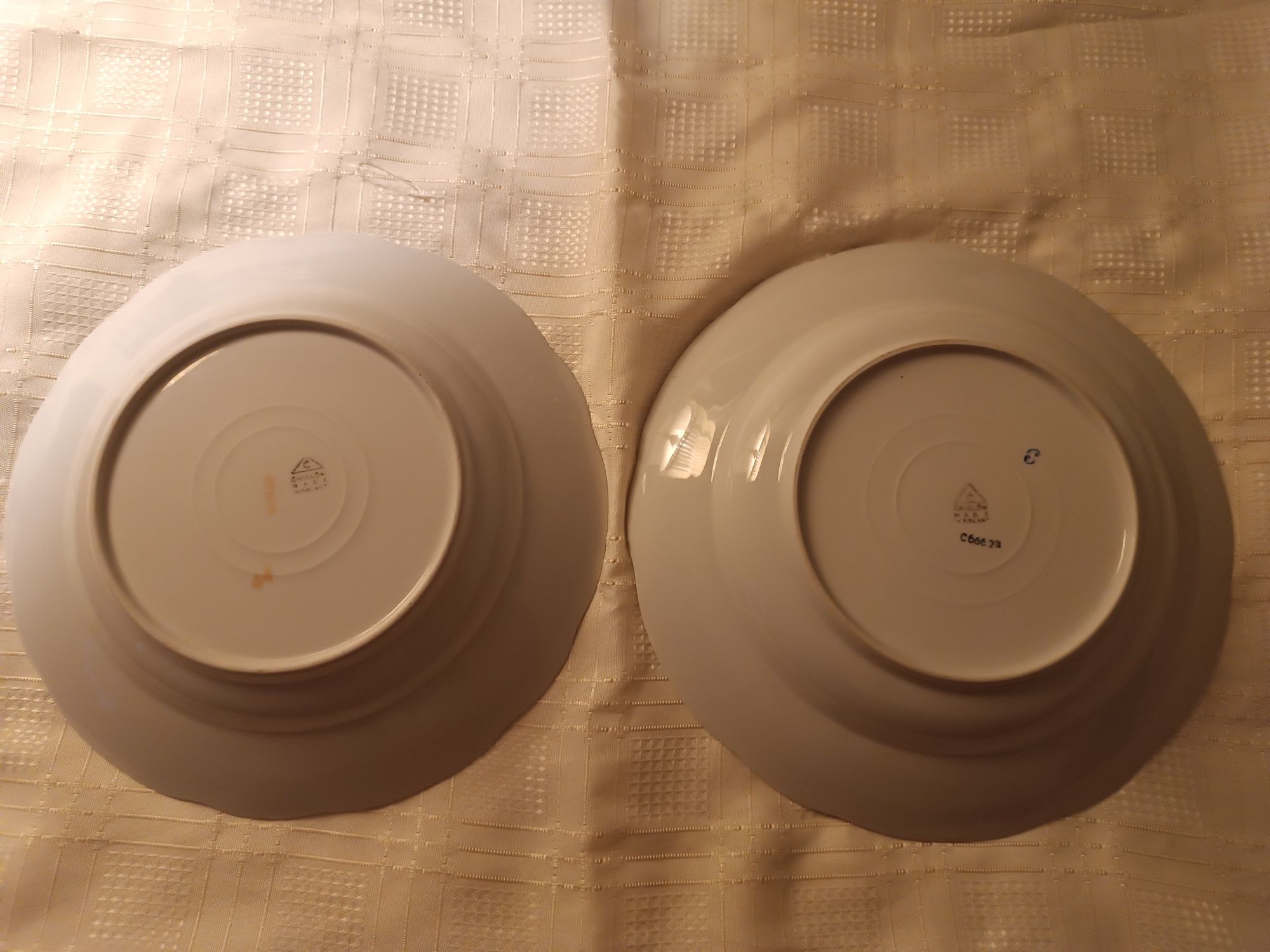 Ćmielów stara porcelana talerze obiadowe głęboke