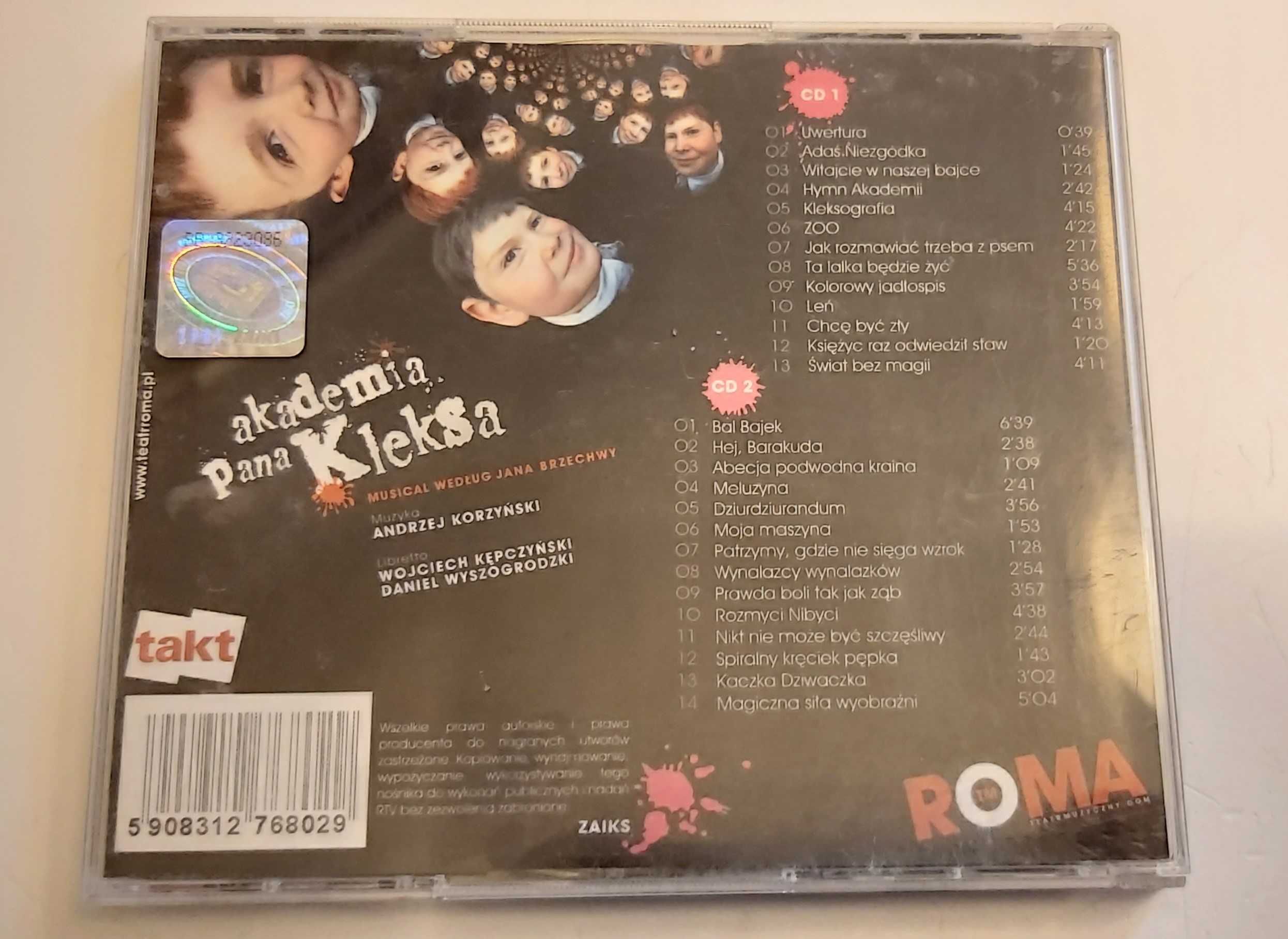 Andrzej Korzyński / TEATR ROMA Akademia Pana Kleksa 2CD 2016