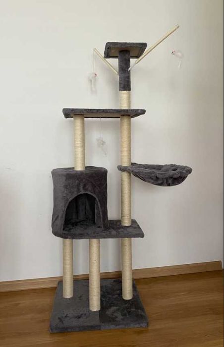 Drapak dla Kota NOWY Legowisko Domek Wieża Słupek Duży Zabawka