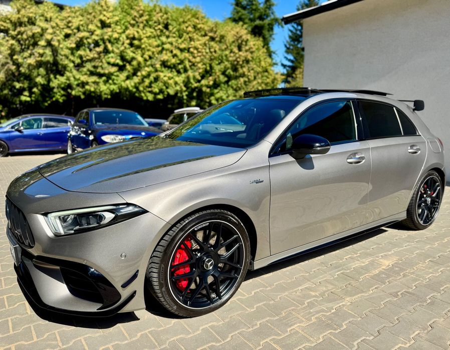 Mercedes-Benz Klasa A AMG A45S Turbo 4matic+, Salon Polska, Serwisowany, Idealny