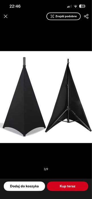 Osłona na statyw kolumnowy krzyżak