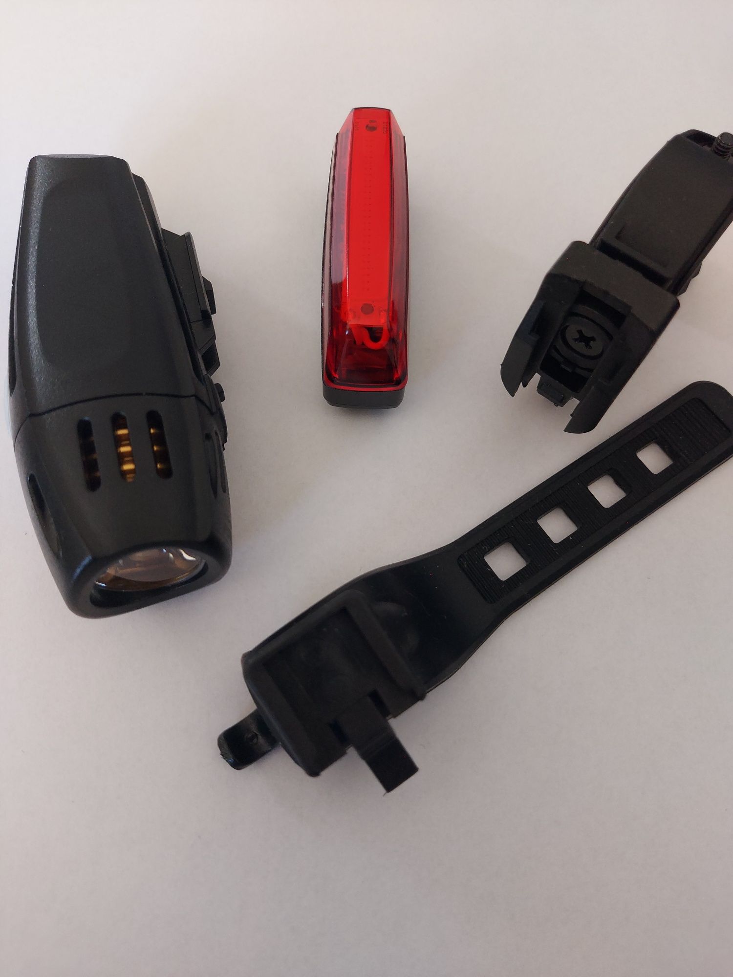 Zestaw lampek rowerowych mega mocny wodoodporny USB LEDowe oświetlenie