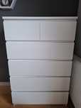 Biała komoda Malm Ikea 80x123x48