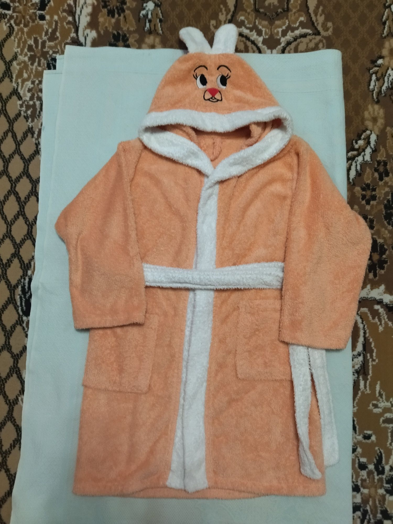 Махровий халат для дівчинки