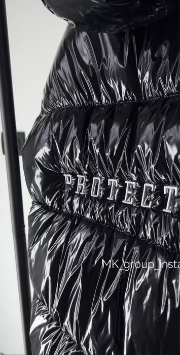 Лаковий пуфер куртка жіноча лак осінь зима БЕЗ ВИШИВКИ/надписів