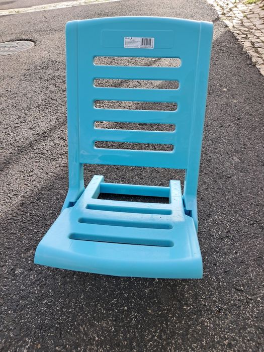 Cadeira de praia Joluvi Sunset — azul, leve e resistente