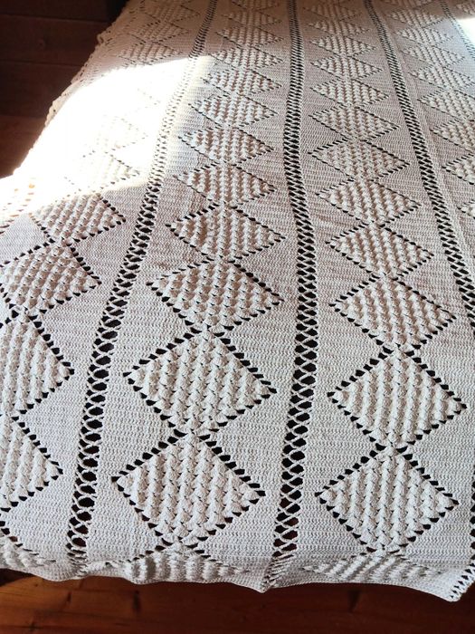 Colcha em croché linha fina