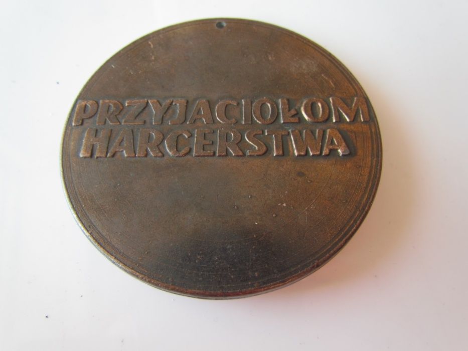 Medal plakieta brąz Harcerstwo Chorągiew Łódzka ZHP Łódź