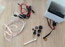 Zestaw egzamin test mini kamera mini słuchawka 2mm