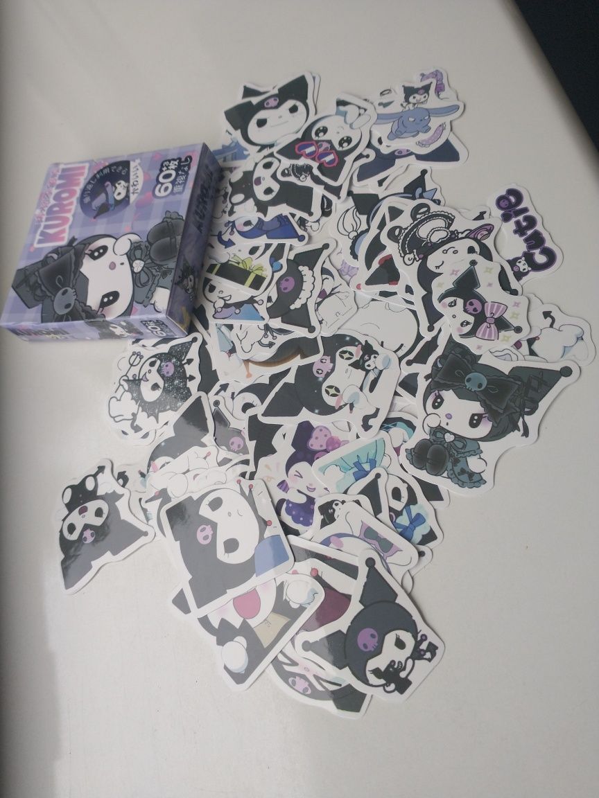 Naklejki naklejka wlepka kartonik 60 sztuk Kuromi kawaii my melody