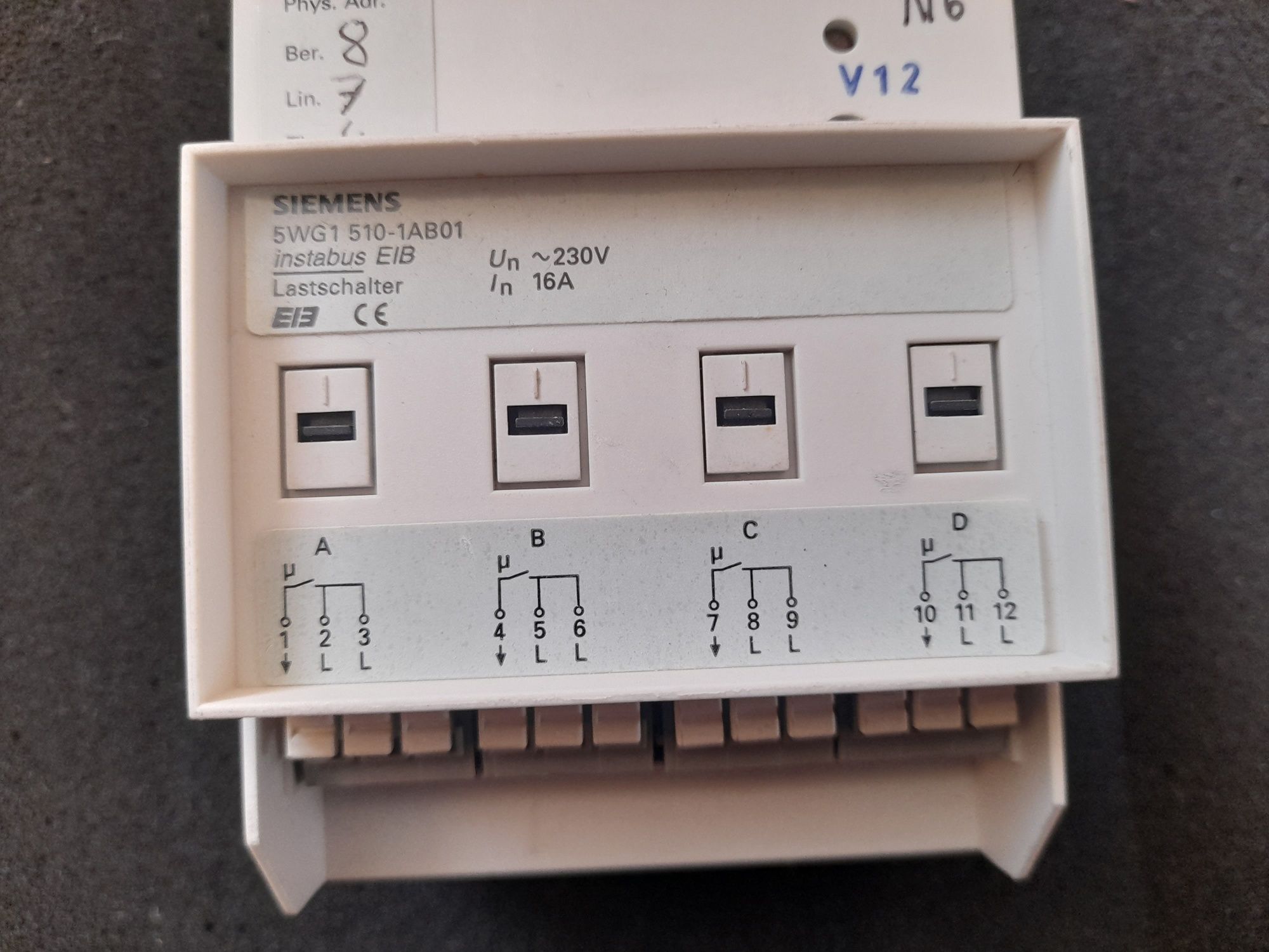 Переключатель нагрузки SIEMENS 5WG1 510-1AB01 instabus EIB KNX